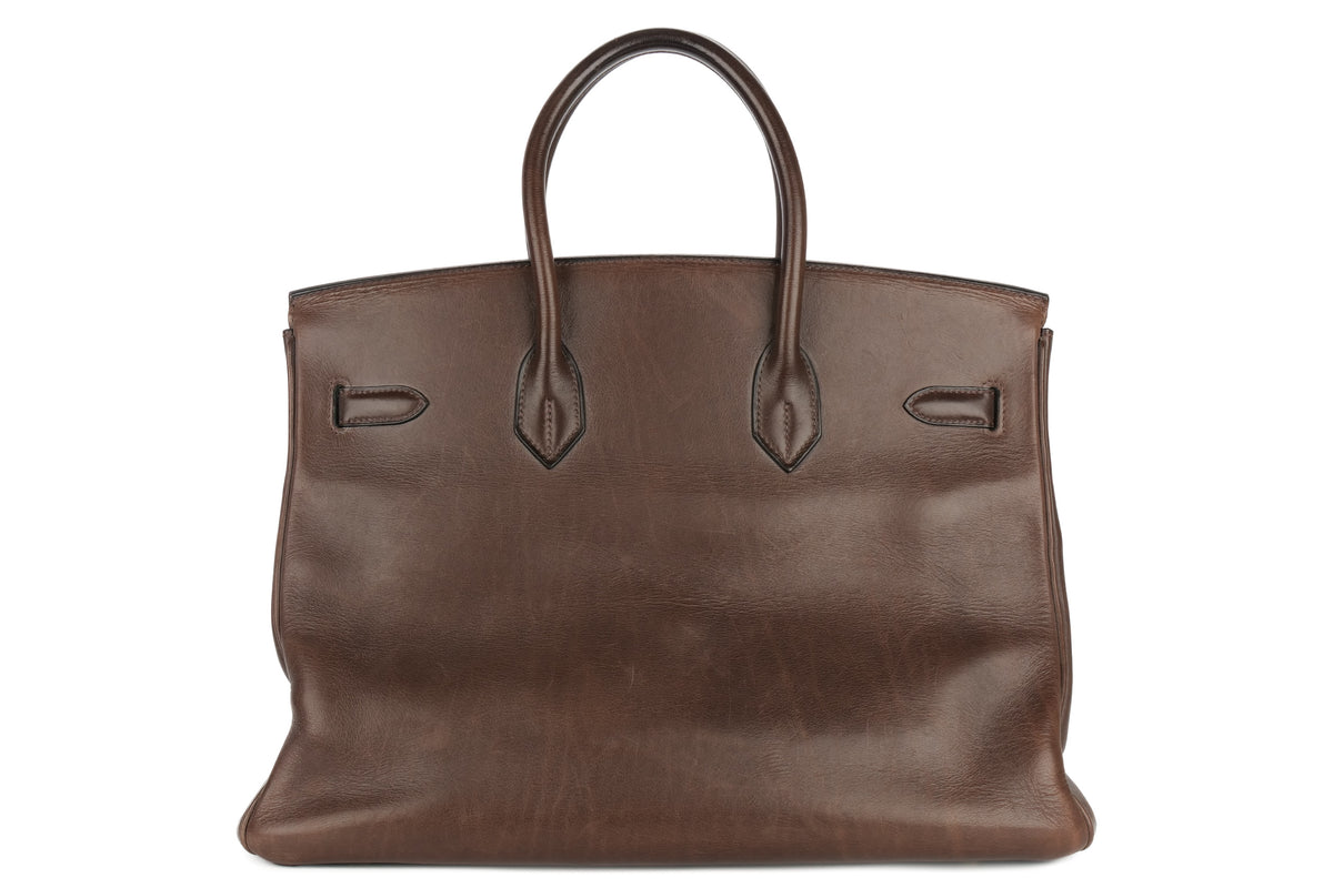Hermès Birkin 35 Ebene Barenia Gold Hardware - view 3