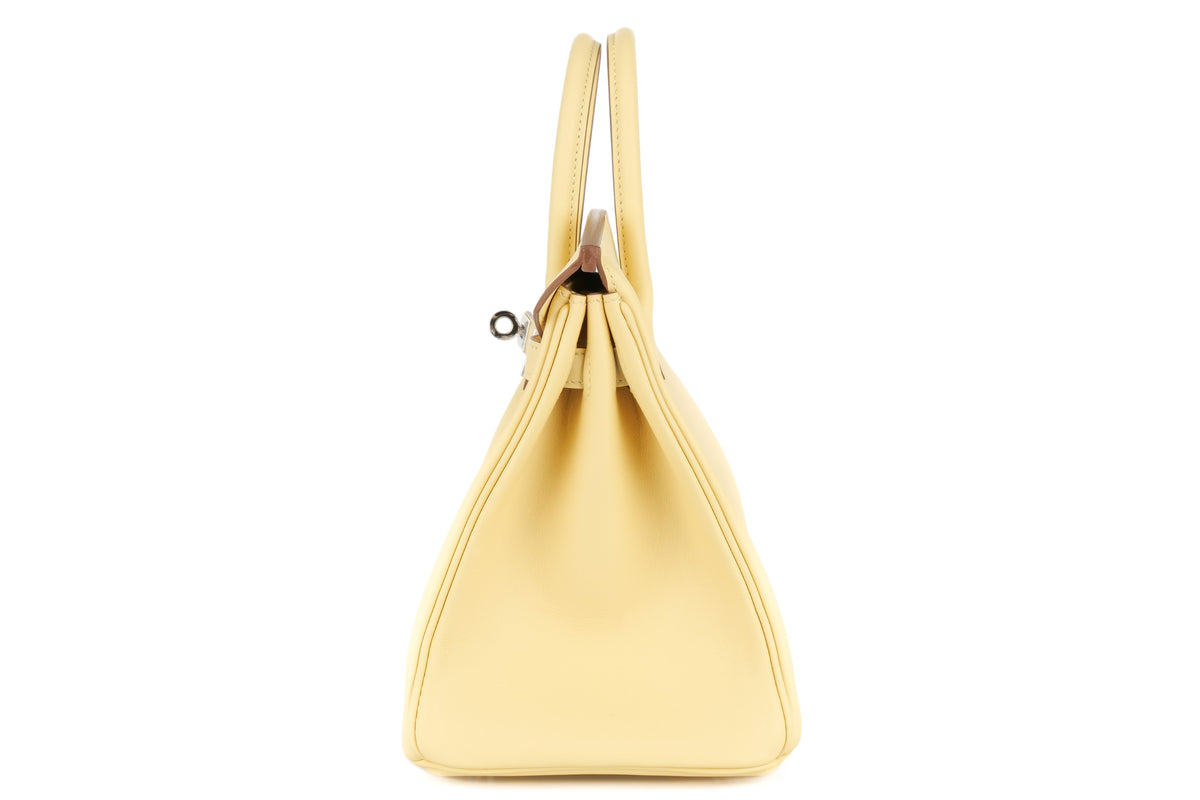 Hermès Birkin 25 Jaune Poussin Swift Palladium Hardware - view 4