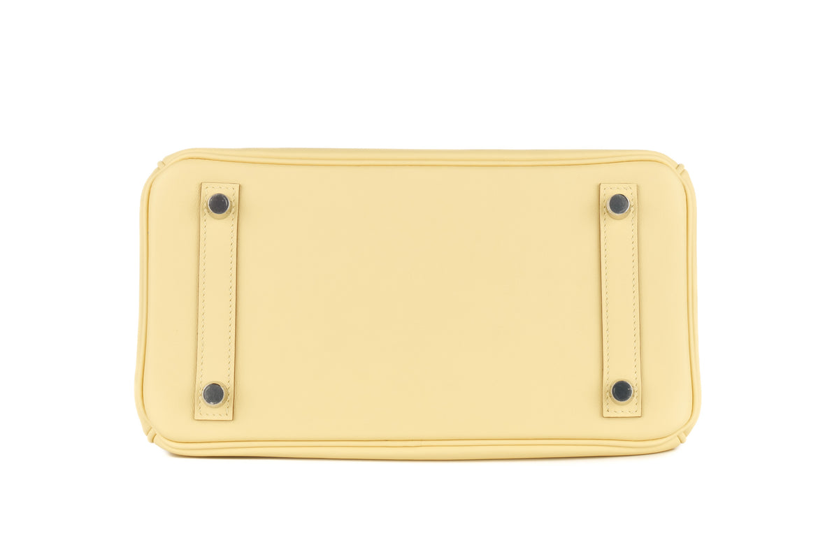 Hermès Birkin 25 Jaune Poussin Swift Palladium Hardware - view 6
