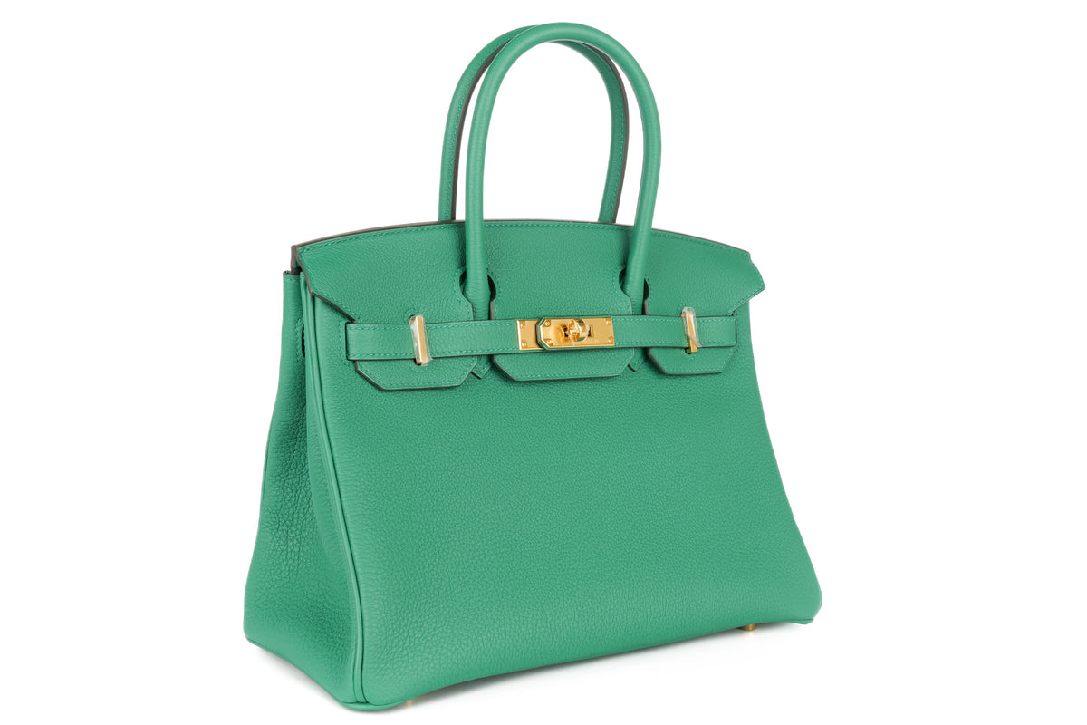Hermès Birkin 30 Vert Vertigo Togo Gold Hardware - view 2