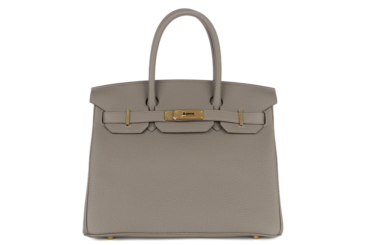 Hermès Birkin 30 Gris Meyer Togo Permabrass Hardware - view 1