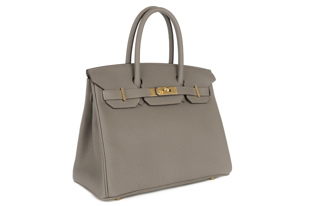 Hermès Birkin 30 Gris Meyer Togo Permabrass Hardware - view 2