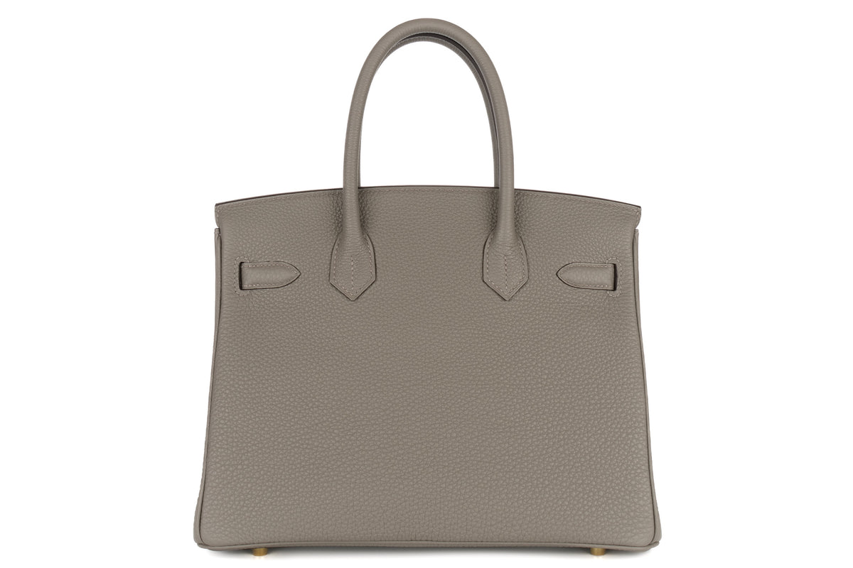 Hermès Birkin 30 Gris Meyer Togo Permabrass Hardware - view 3