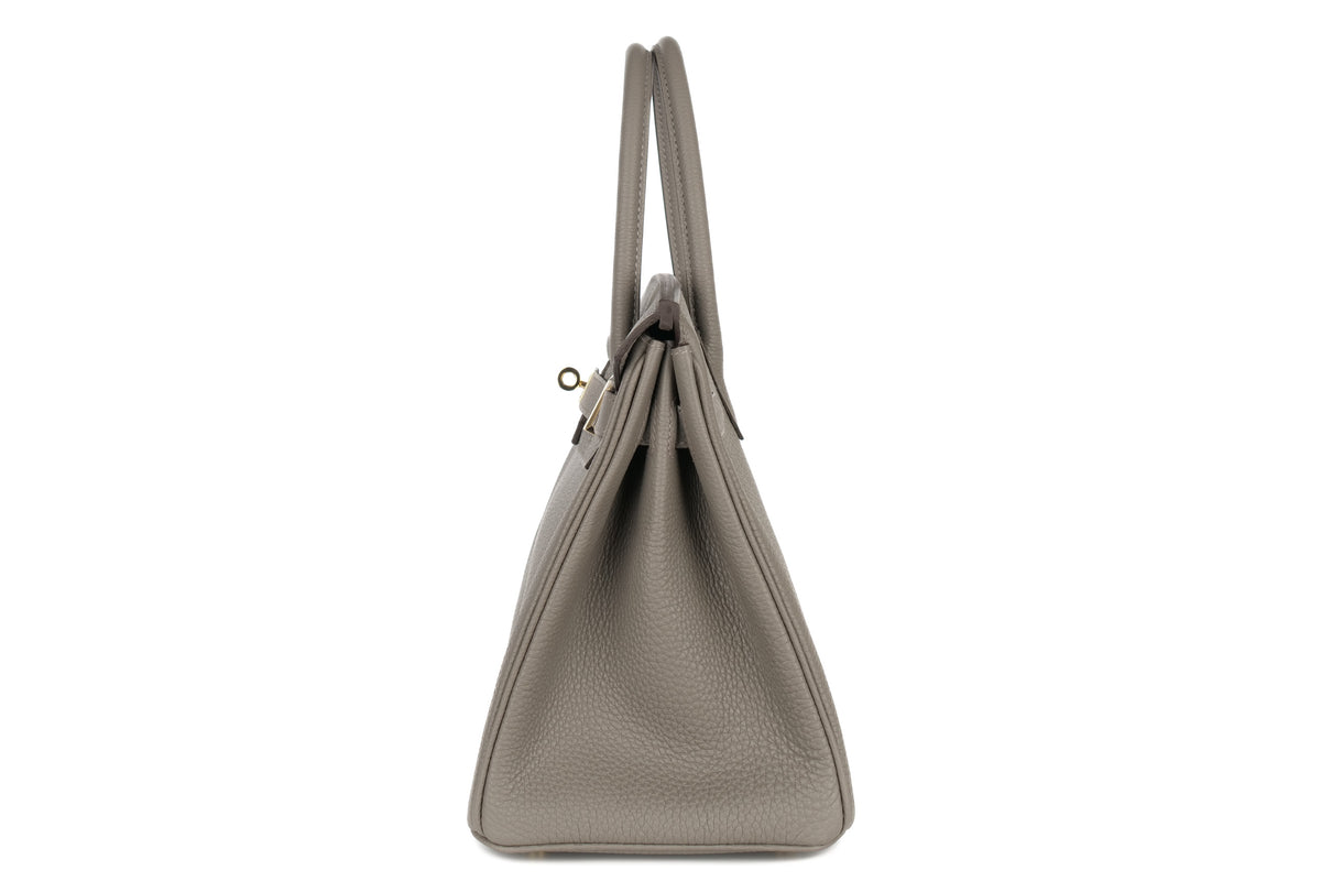 Hermès Birkin 30 Gris Meyer Togo Permabrass Hardware - view 4