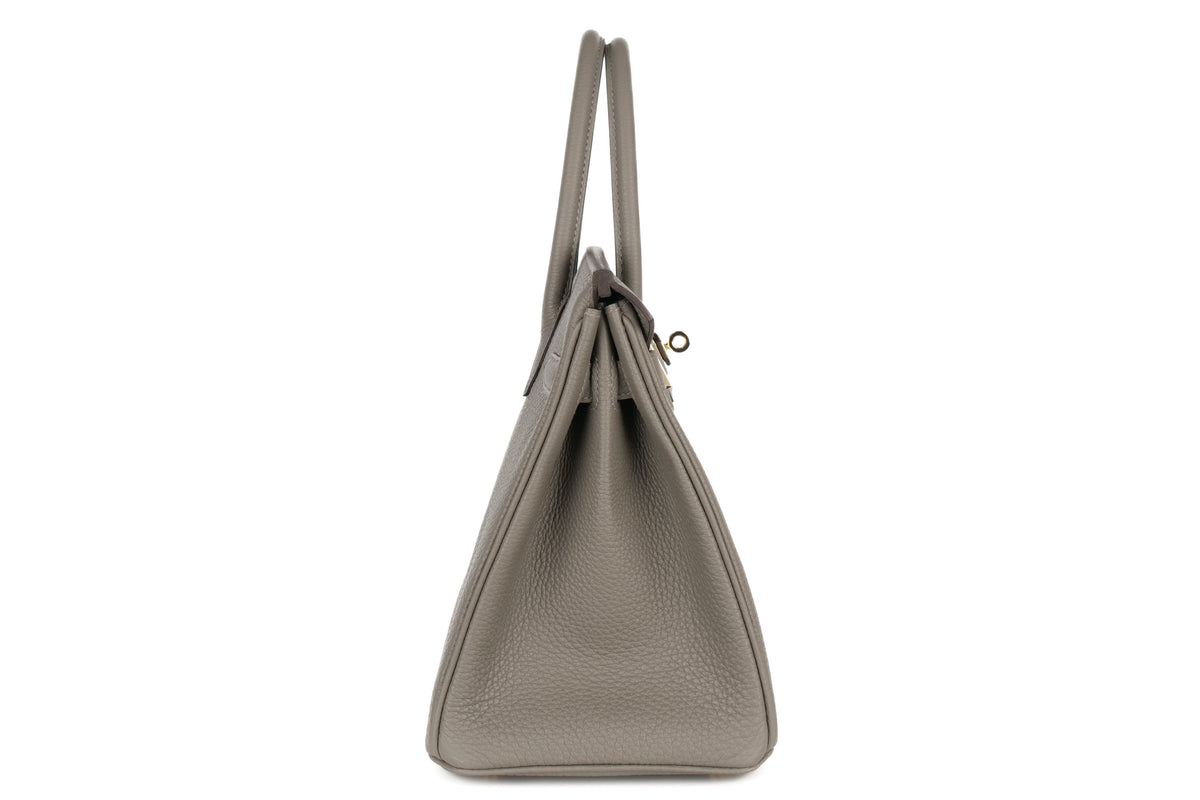 Hermès Birkin 30 Gris Meyer Togo Permabrass Hardware - view 5