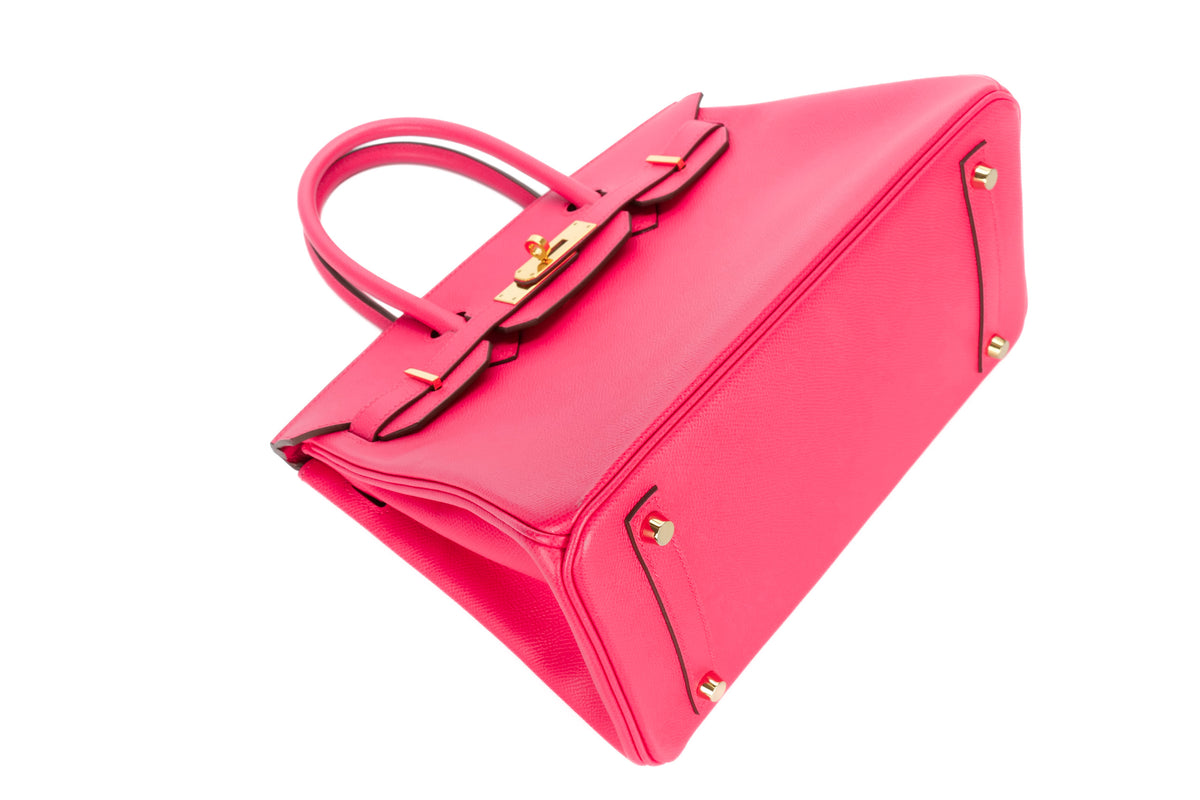 Hermès Birkin 30 Rose Extreme Epsom Retourne Gold Hardware - view 11