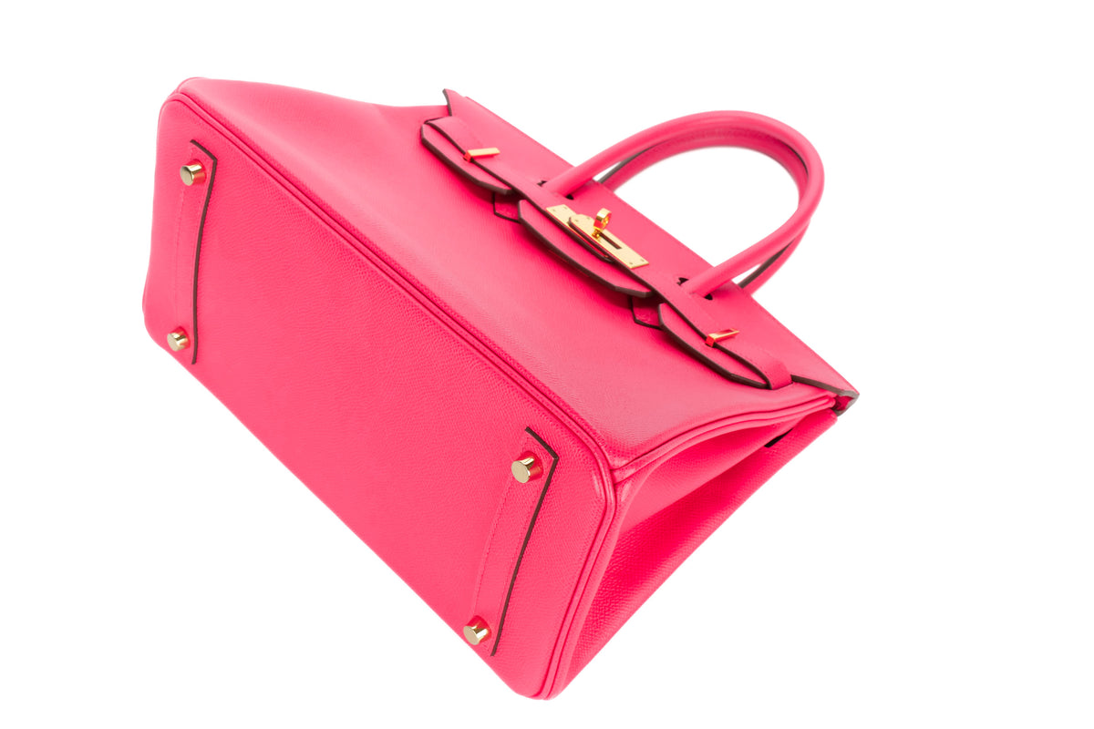 Hermès Birkin 30 Rose Extreme Epsom Retourne Gold Hardware - view 12
