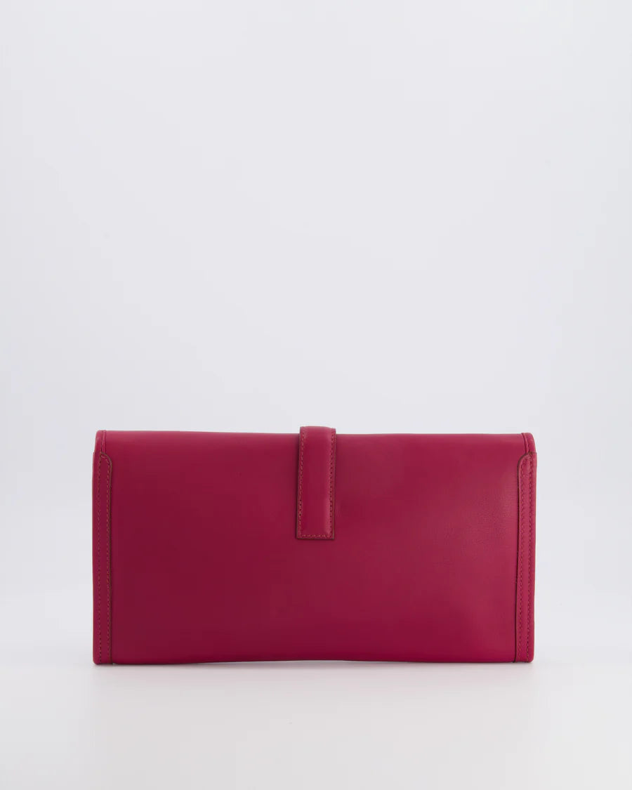 Hermès Jige Elan 29cm Clutch – Rose Pourpre Evercolour Leather - Zeuskicks