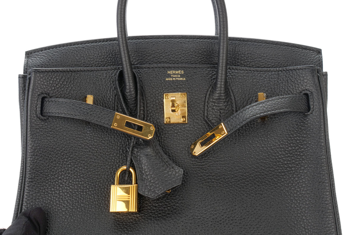Hermès Birkin 25 Noir/ Black Togo Gold Hardware - view 9