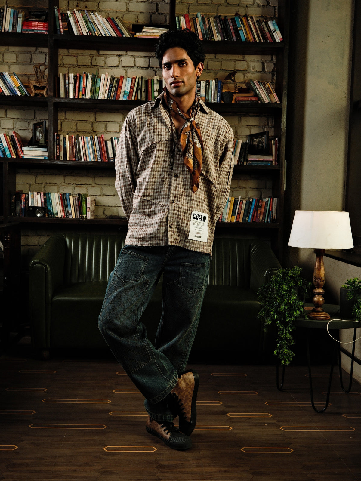 Raw Panel  Shirt - (Brown) by Instinct First