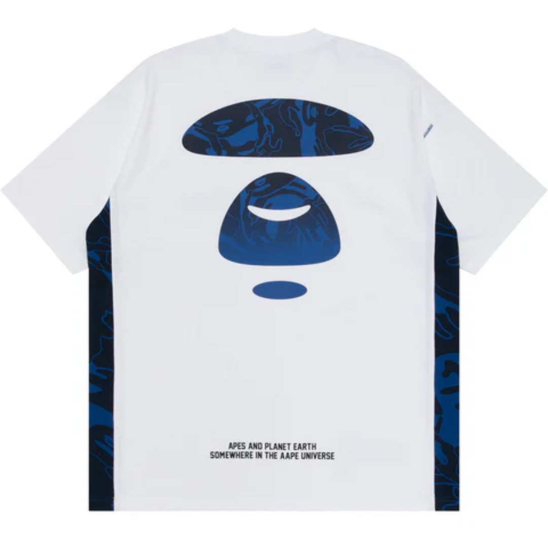 A BATHING APE MOONFACE LOGO TEE by BAPE