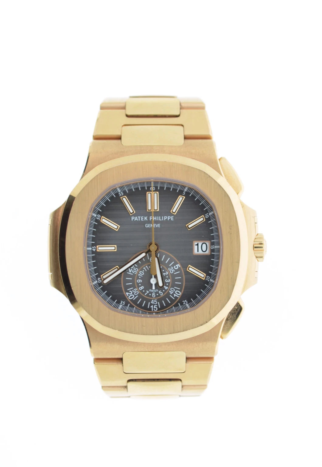 Men’s Patek Philippe Nautilus 5980/1R-001 Rose Gold Automatic Chronograph Watch