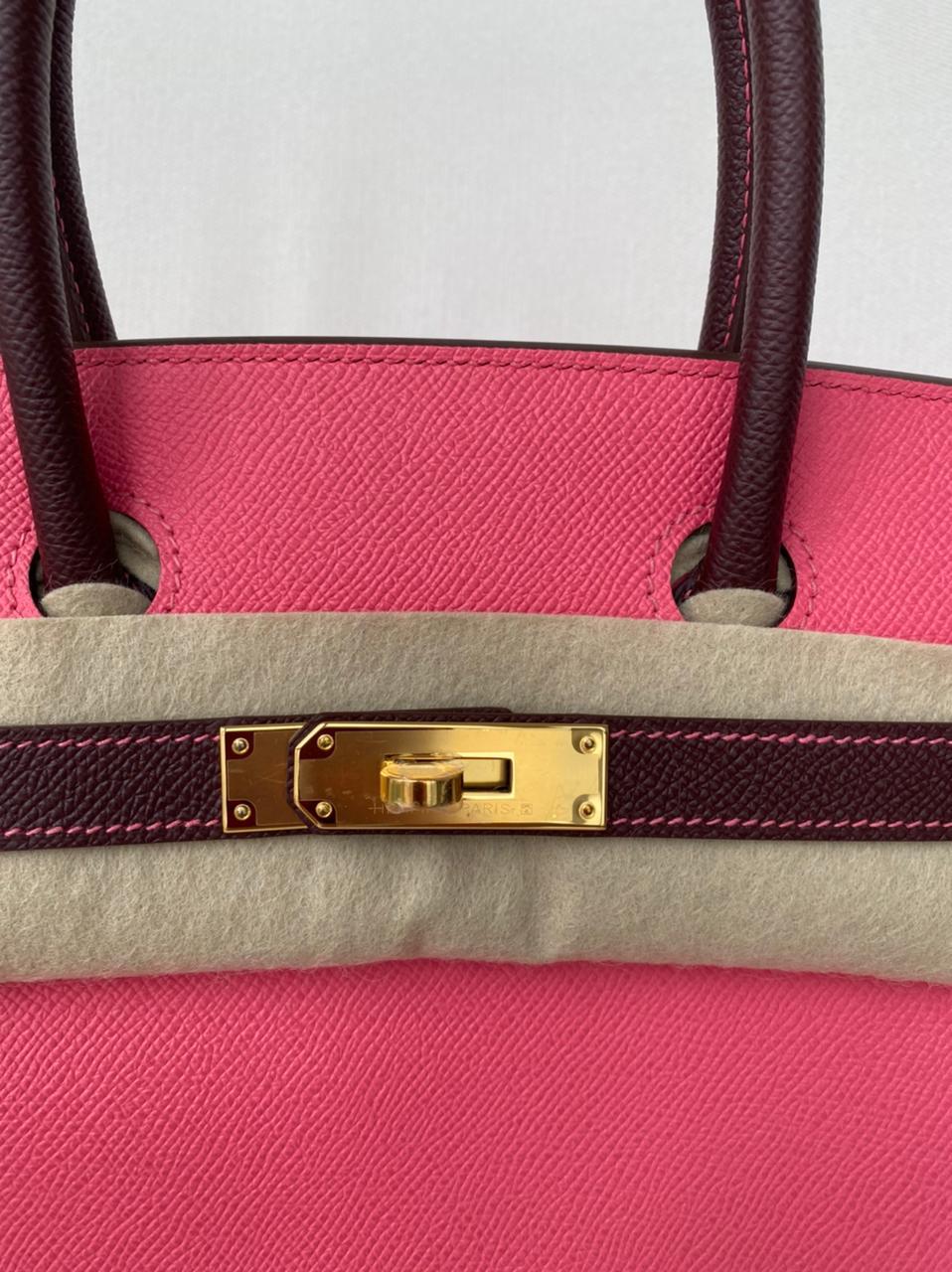 Hermès Birkin 30 – Rose Azalee / Bordeaux Epsom Leather (2021 Z Stamp) - Zeuskicks