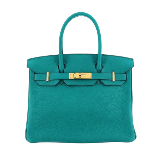 Hermès Birkin 30 Blue Paon Clemence Gold Hardware