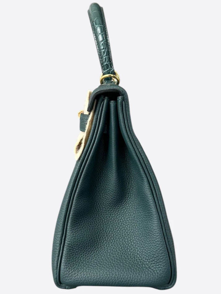 Hermès Kelly Sellier 28 – Epsom Leather (Vert Bosphore)