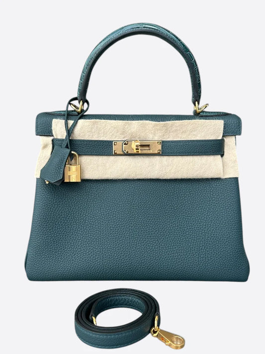 Hermès Kelly Sellier 28 – Epsom Leather (Vert Bosphore)