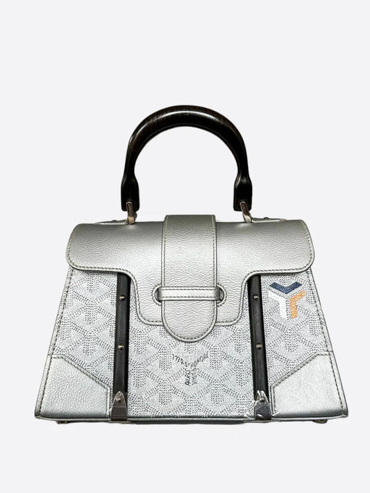 Goyard Sac Saigon Mini Structure — Silver Goyardine Canvas - Zeuskicks