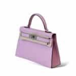 Hermès Mini Kelly – Mauve Sylvestre with Palladium Hardware