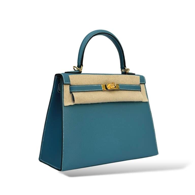Hermès Kelly 25 – Bleu Jean Epsom Gold Hardware