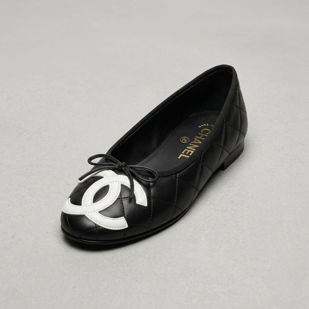 Chanel Cambon Ballerina Flats – Coco Beach 2026 Black Quilted Lambskin - Zeuskicks
