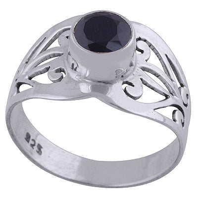 Black Onyx 925 Sterling Silver Ring - R1000270-90