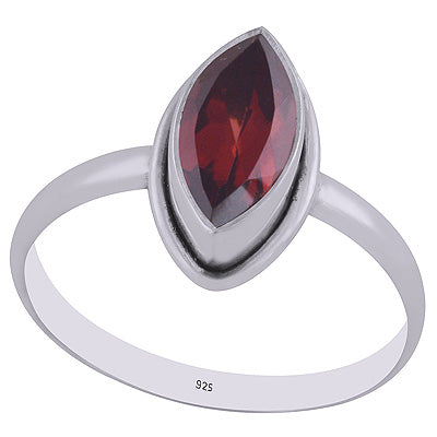 Alluring Beautiful Garnet Marquise Shape 925 Sterling Solid Silver Ring - R1000281-2