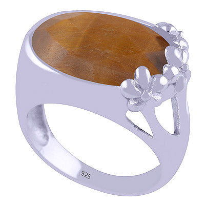 Tiger's Eye 925 Sterling Silver Ring - main product photo (R1000341-32)
