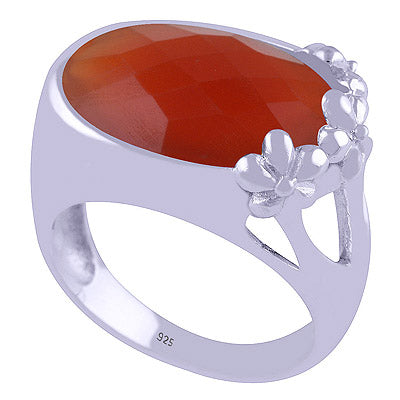 Carnelian 925 Sterling Silver Ring - R1000341-36