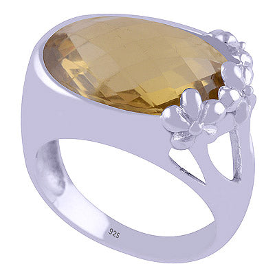 Lemon Topaz 925 Sterling Silver Ring - R1000341-5