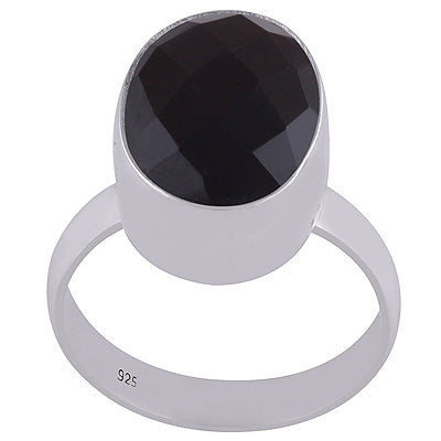 Black Onyx 925 Sterling Silver Ring - R1000355-159