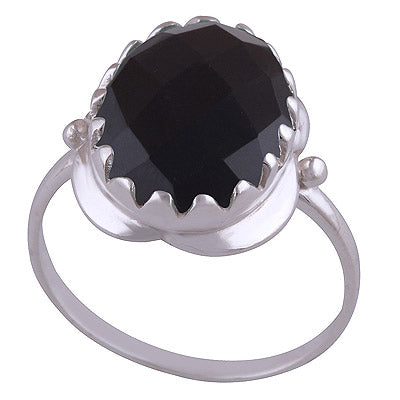 Black Onyx 925 Sterling Silver Ring - R1000367-72