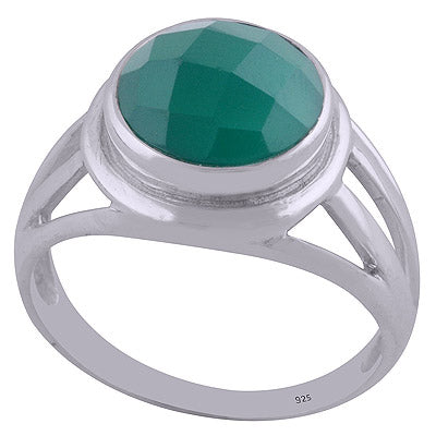 Green Onyx 925 Sterling Silver Ring - R1000456-58