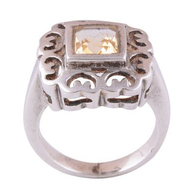 Citrine 925 Sterling Silver Ring - R1000481-1