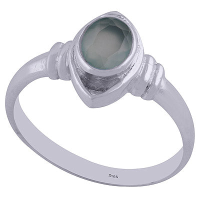 Aqua Chalcedony 925 Sterling Silver Ring - R1000482-150