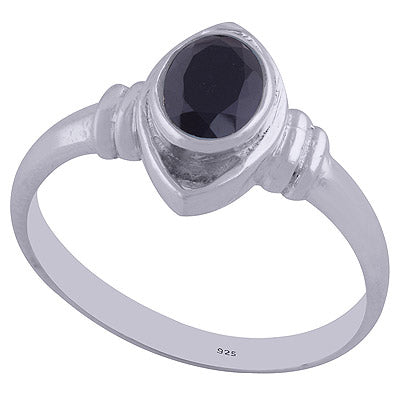 Black Onyx 925 Sterling Silver Ring - R1000482-155