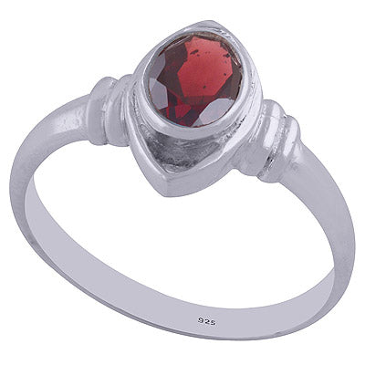 Garnet 925 Sterling Silver Ring - R1000482-49