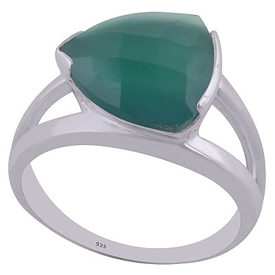 Green Onyx 925 Sterling Silver Ring - R1000541-56