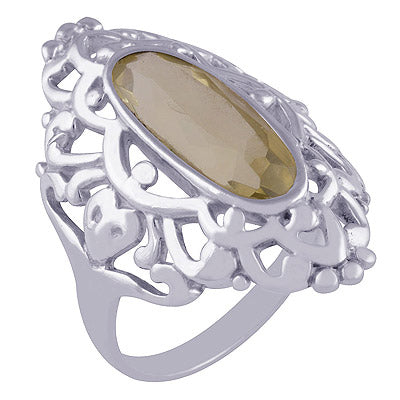 Lemon Topaz 925 Sterling Silver Ring - R1000569-56