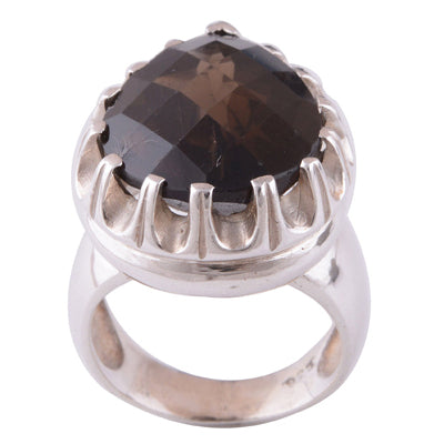 Smoky Topaz 925 Sterling Silver Ring - main product photo (R1000570-21)