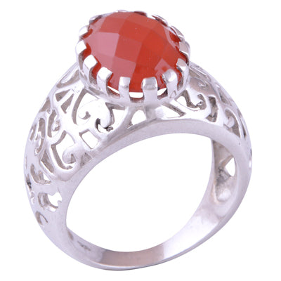 Carnelian 925 Sterling Silver Ring - main product photo (R1000572-86)