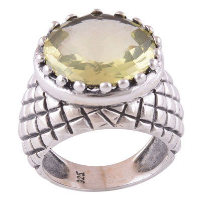 Lemon Topaz 925 Sterling Silver Ring - main product photo (R1000605-1)