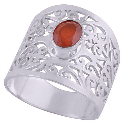 Carnelian 925 Sterling Silver Ring - R1000744-119