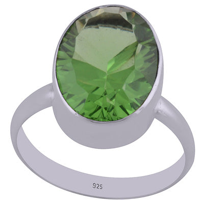 Stunning Gemstone Cubic Zirconia Oval Shape 925 Sterling Solid Silver Ring - R1000841-3