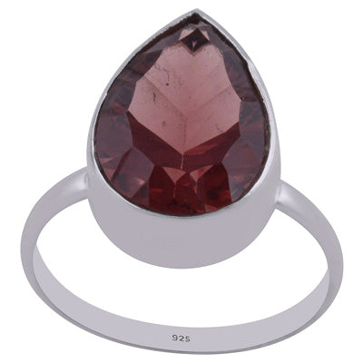 Stunning Shaped Gemstone Cubic Zirconia Pear Shape 925 Sterling Solid Silver Ring - R1000867-216