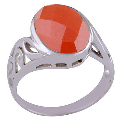 Carnelian 925 Sterling Silver Ring - R1000916-62