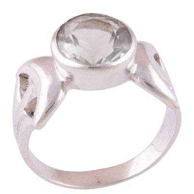 Green Amethyst 925 Sterling Silver Ring - R1000958-26