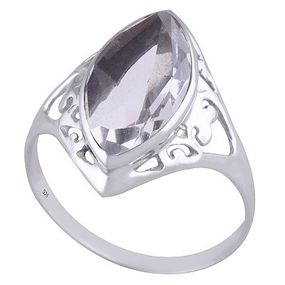 White Cubic Zirconia 925 Sterling Silver Ring - R1000964-278