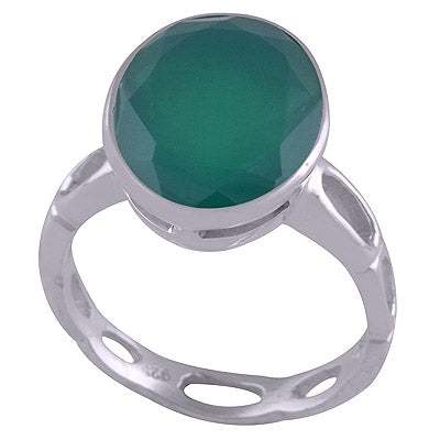Green Onyx 925 Sterling Silver Ring - R1000971-128