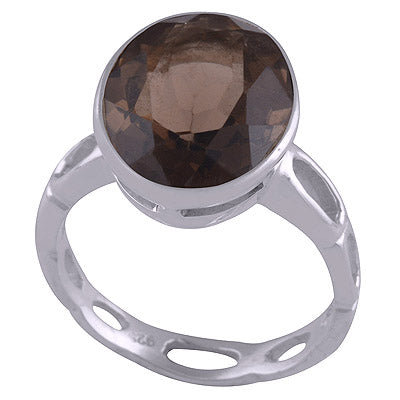 Smoky Topaz 925 Sterling Silver Ring - R1000971-74