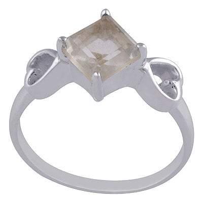 Green Amethyst 925 Sterling Silver Ring - R1001063-88